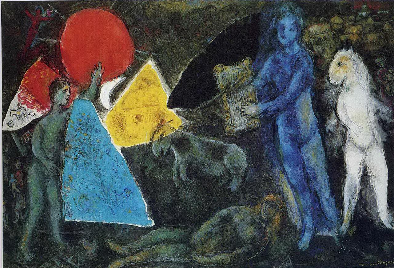 オルフェウスの神話 現代マルク・シャガール油絵
